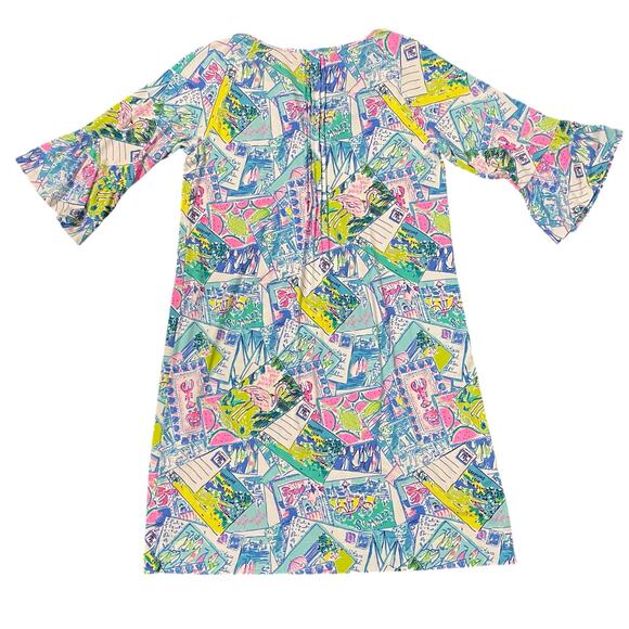 Lilly Pulitzer Women's Krysta Tunic Shift Dress Wish You Were Here size S Multi - Picture 7 of 15